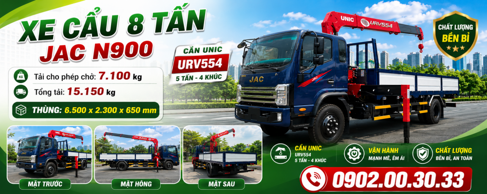 XE CAU JAC 8 TAN N900S CAN UNIC URV554