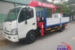 BÁN XE CẨU 3T5 THÙNG 5M2 GẮN CẦN UNIC V370 (có gắn rỗ nâng người )