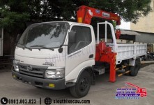 Xe tải Hino WU342L gắn cẩu Kanglim 3 tấn KS733N